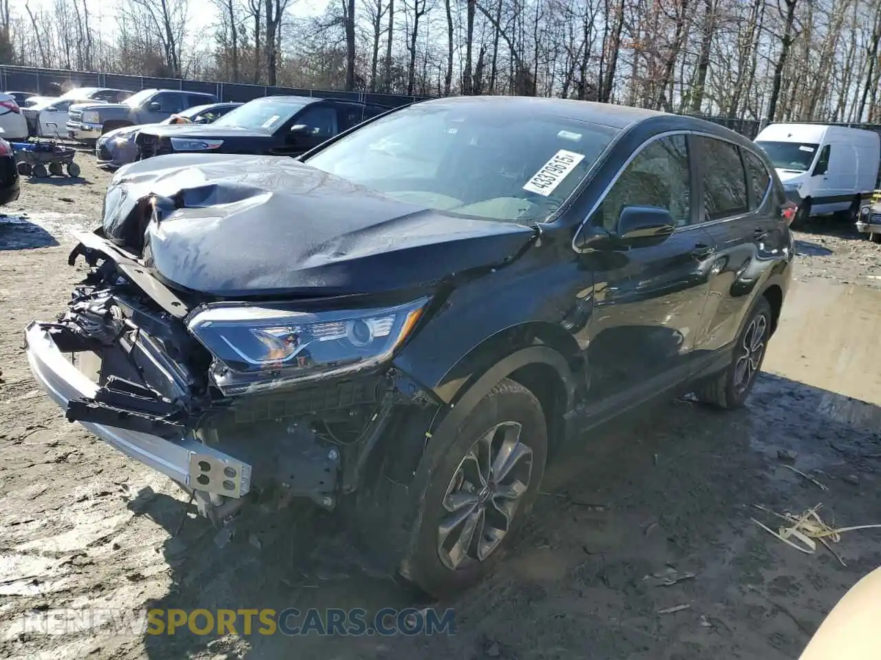1 Photograph of a damaged car 5J6RW2H81MA006430 HONDA CRV 2021