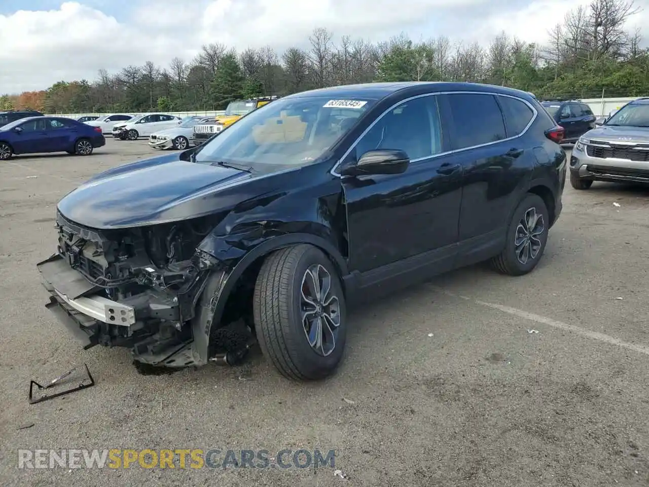 1 Photograph of a damaged car 5J6RW2H81ML019313 HONDA CRV 2021