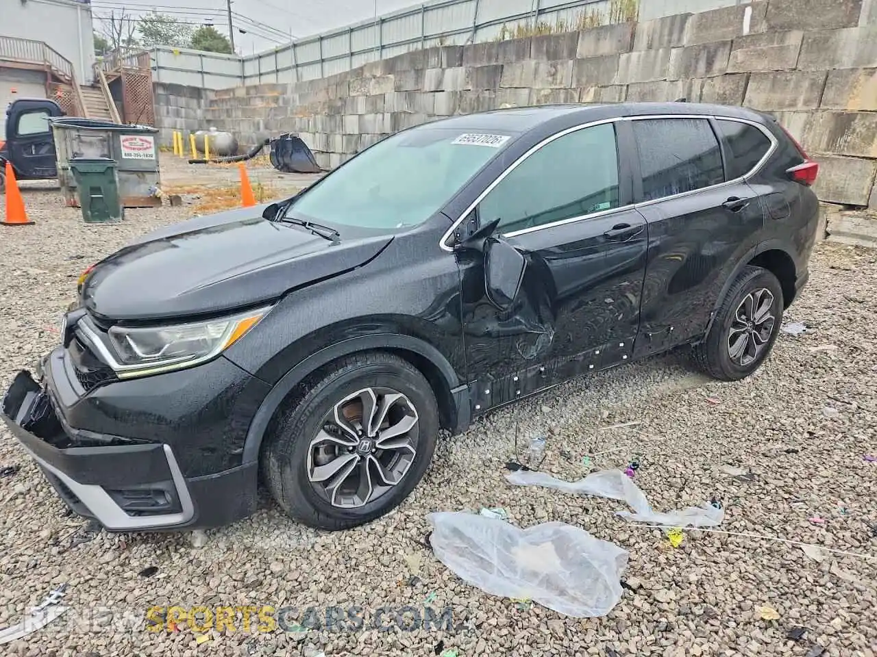 1 Photograph of a damaged car 5J6RW2H83MA012326 HONDA CRV 2021