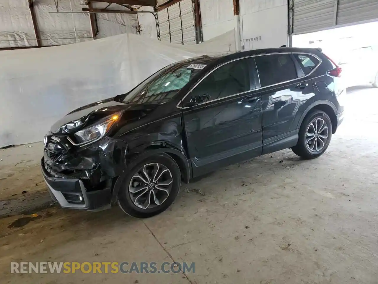 1 Photograph of a damaged car 5J6RW2H85ML025387 HONDA CRV 2021