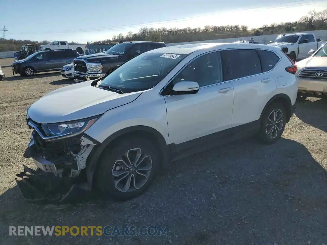 1 Photograph of a damaged car 5J6RW2H87MA011387 HONDA CRV 2021
