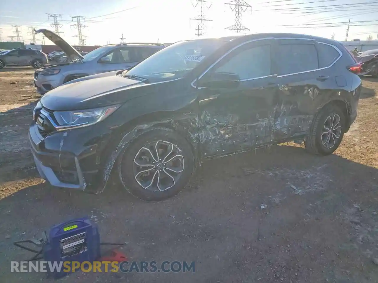 1 Photograph of a damaged car 5J6RW2H88ML020569 HONDA CRV 2021