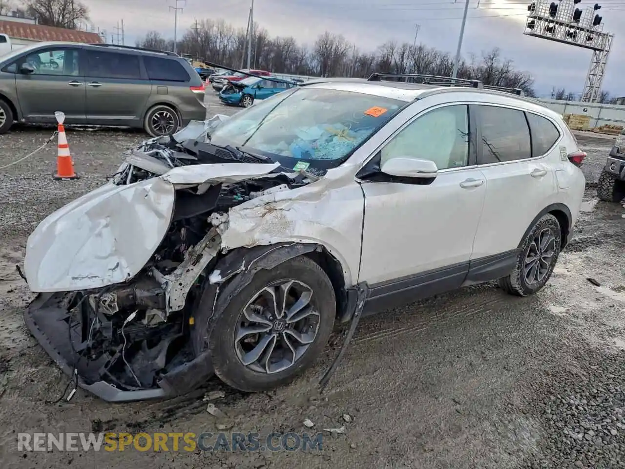 1 Photograph of a damaged car 5J6RW2H8XMA014798 HONDA CRV 2021