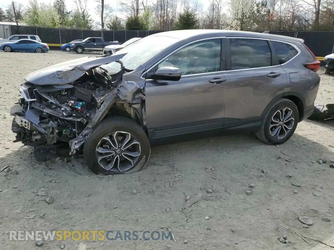 1 Photograph of a damaged car 5J6RW2H8XML014756 HONDA CRV 2021