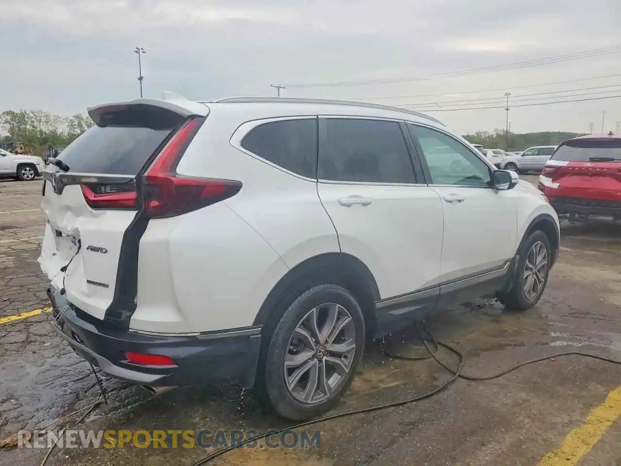 3 fotografías del automóvil dañado 5J6RW2H93ML001050 HONDA CRV 2021