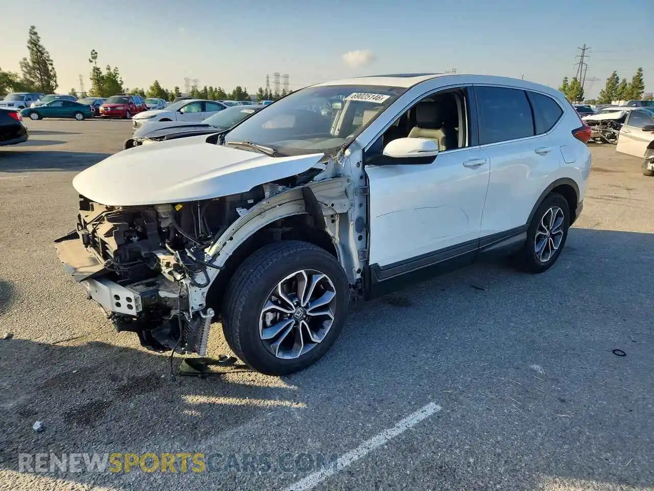 1 Photograph of a damaged car 7FART6H87ME031589 HONDA CRV 2021