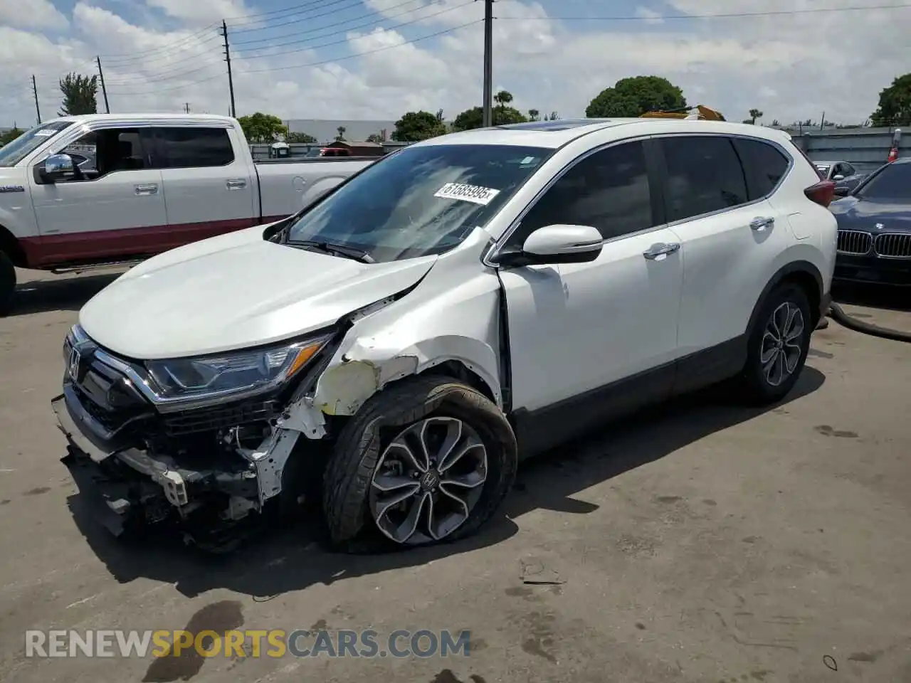 1 Photograph of a damaged car 7FARW1H87ME021669 HONDA CRV 2021
