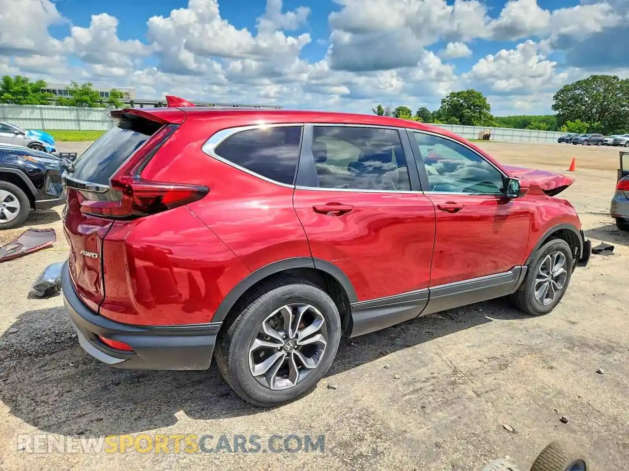 3 fotografías del automóvil dañado 2HKRW2H53NH615010 HONDA CRV 2022