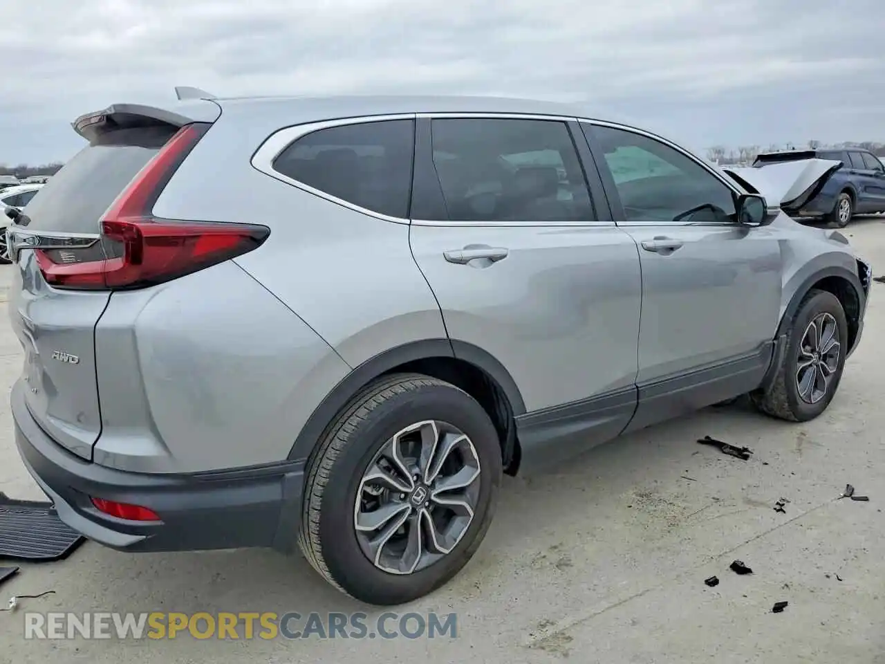 3 fotografías del automóvil dañado 2HKRW2H84NH625393 HONDA CRV 2022