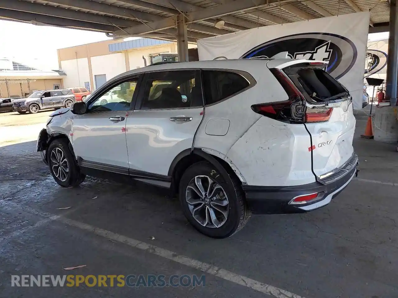 2 fotografías del automóvil dañado 2HKRW2H84NH662959 HONDA CRV 2022