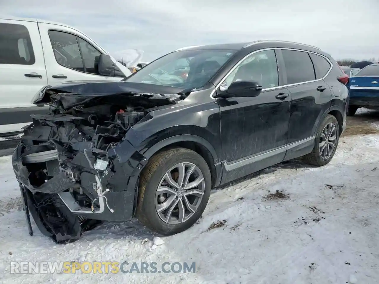 1 Photograph of a damaged car 2HKRW2H90NH637551 HONDA CRV 2022