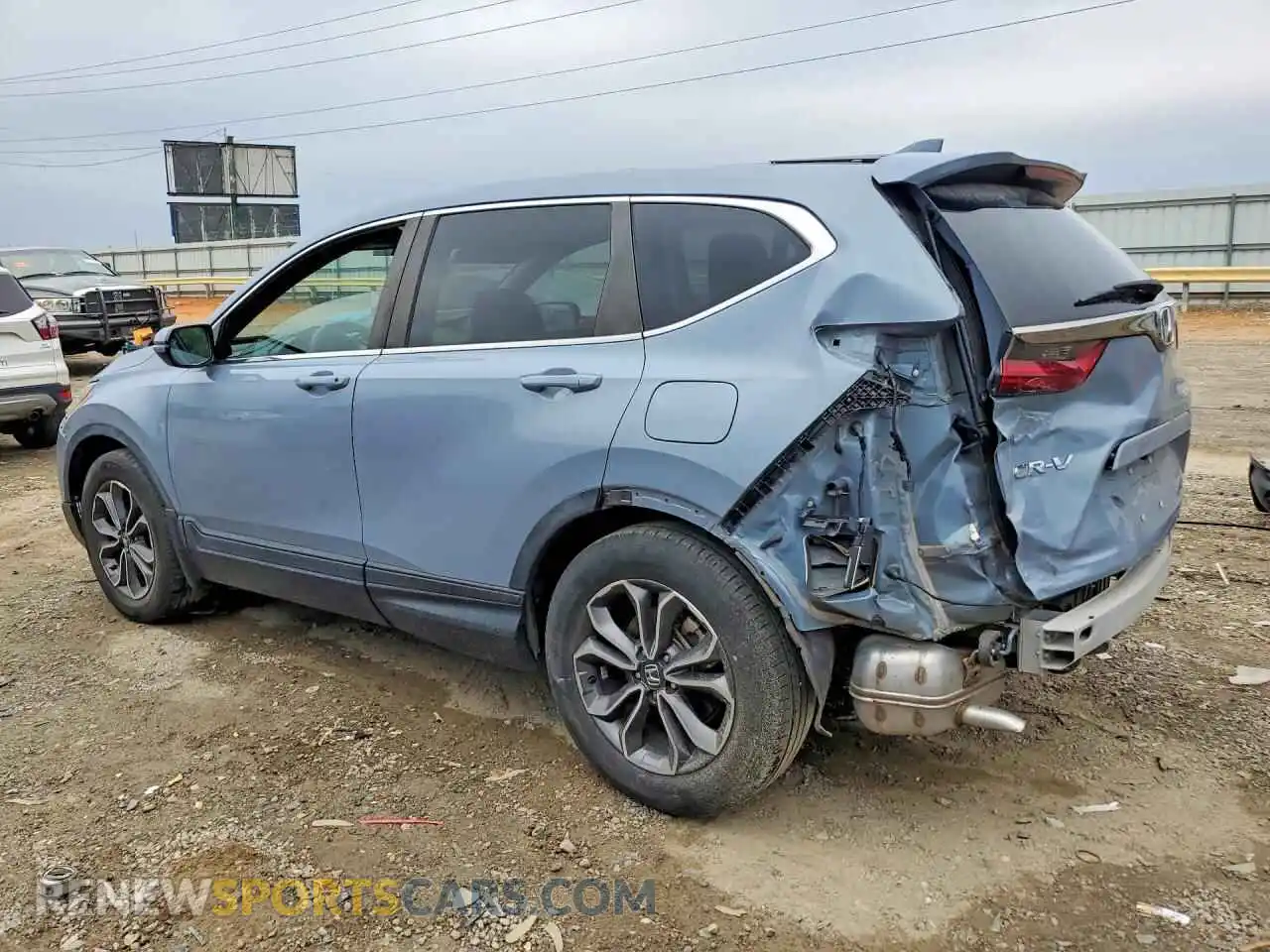2 fotografías del automóvil dañado 5J6RW1H53NL001784 HONDA CRV 2022