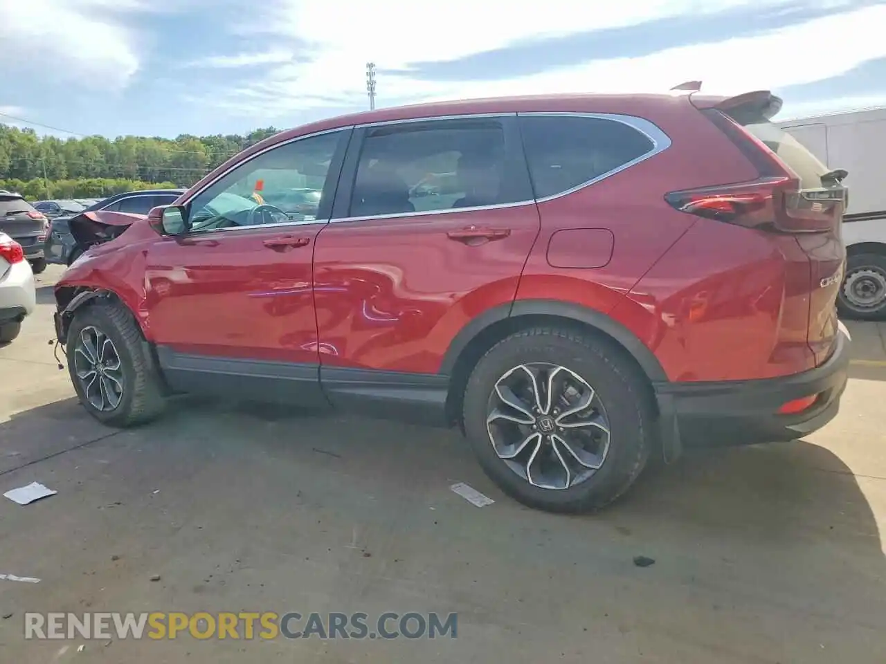 2 fotografías del automóvil dañado 5J6RW2H58NA006190 HONDA CRV 2022
