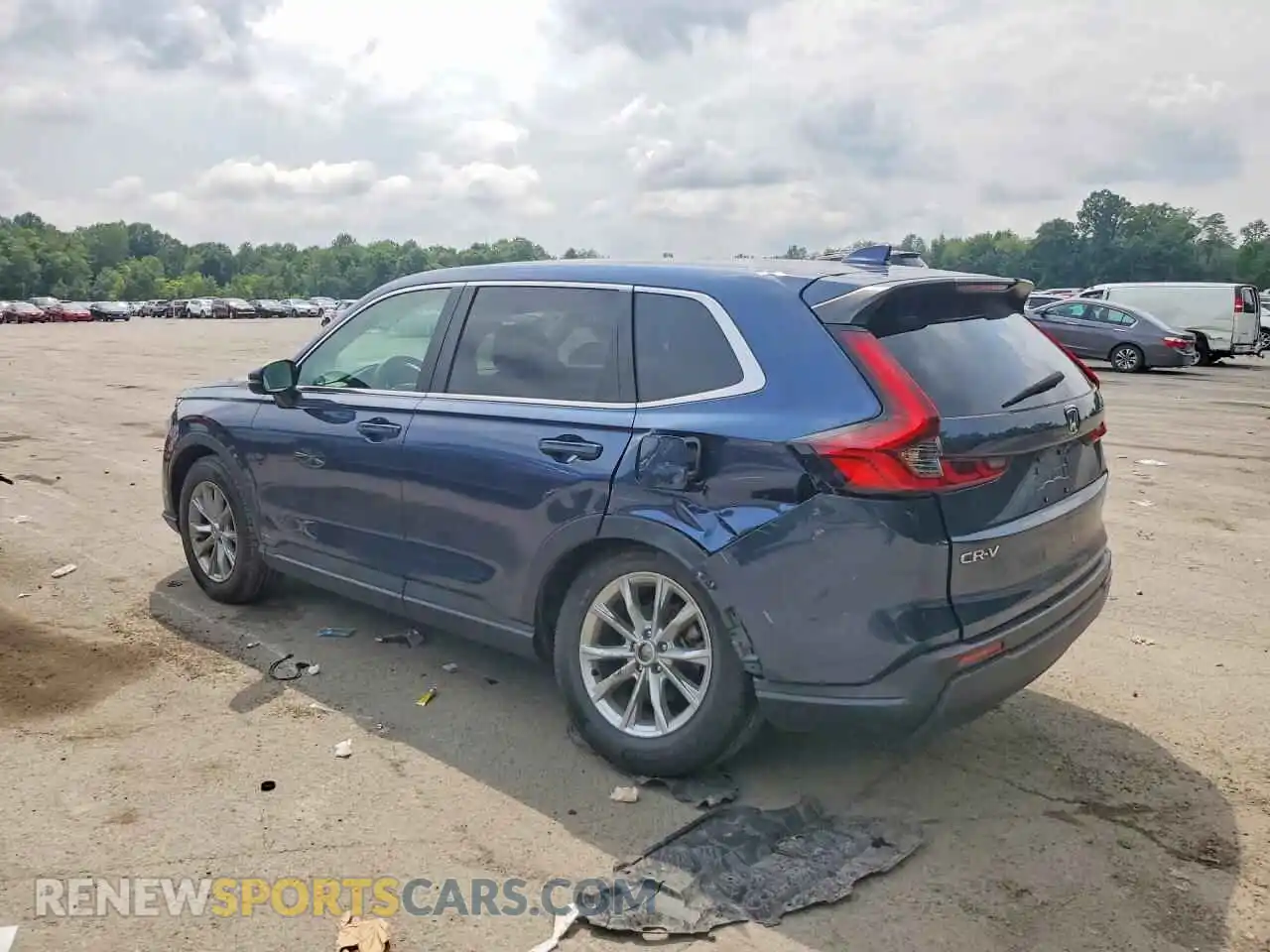 2 fotografías del automóvil dañado 2HKRS4H41SH434868 HONDA CRV 2025