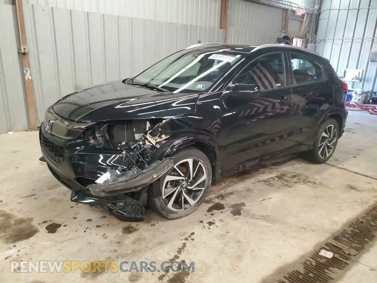 1 Photograph of a damaged car 3CZRU6H10KG729989 HONDA HR-V 2019