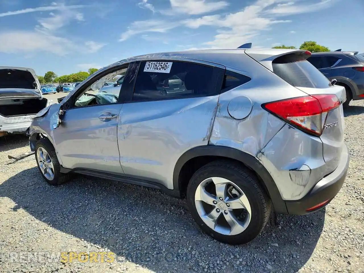2 Photograph of a damaged car 3CZRU5H36MM709858 HONDA HR-V 2021