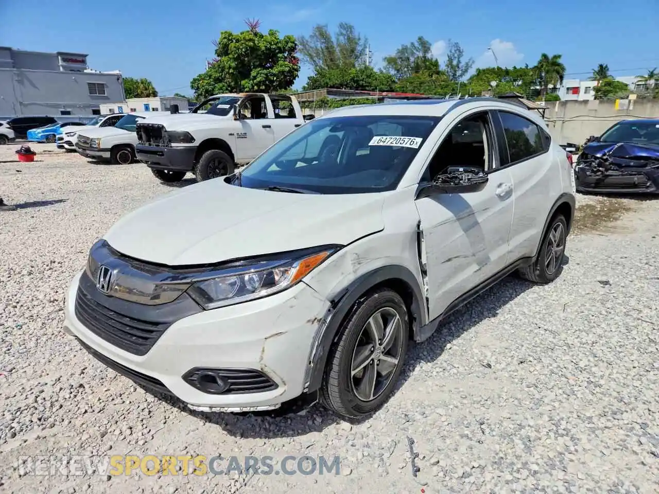 1 Photograph of a damaged car 3CZRU5H52MM729008 HONDA HR-V 2021