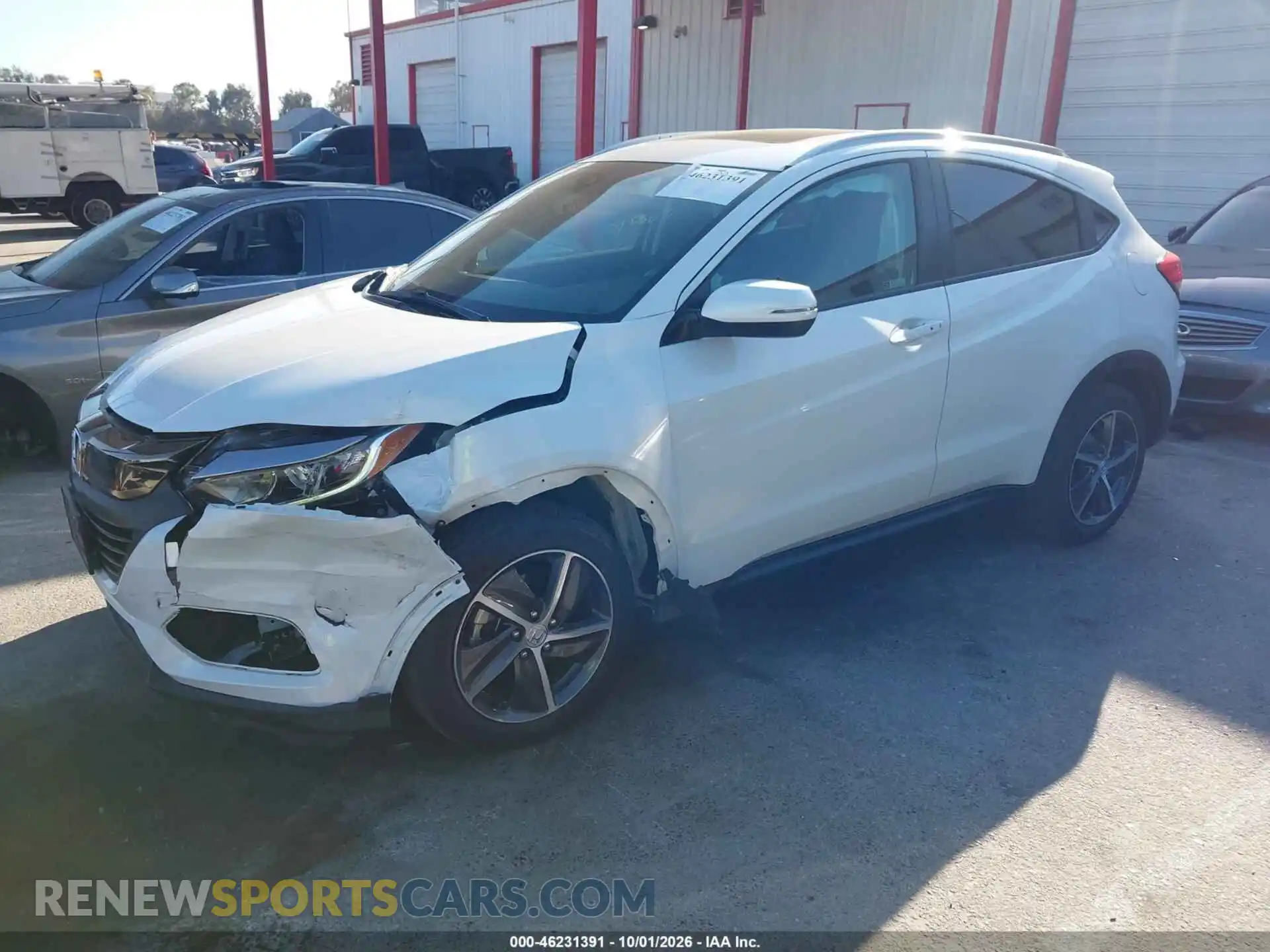2 fotografías del automóvil dañado 3CZRU5H53MM714503 HONDA HR-V 2021