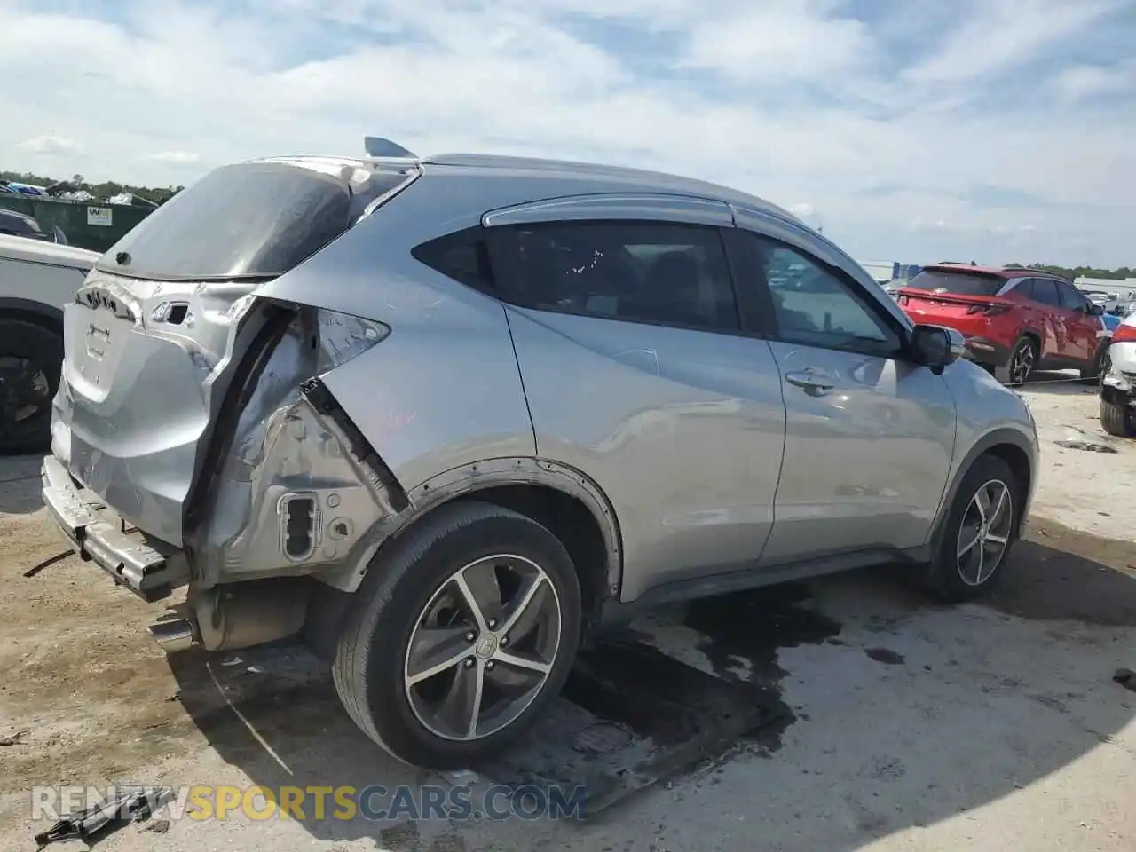3 fotografías del automóvil dañado 3CZRU5H59MM721648 HONDA HR-V 2021