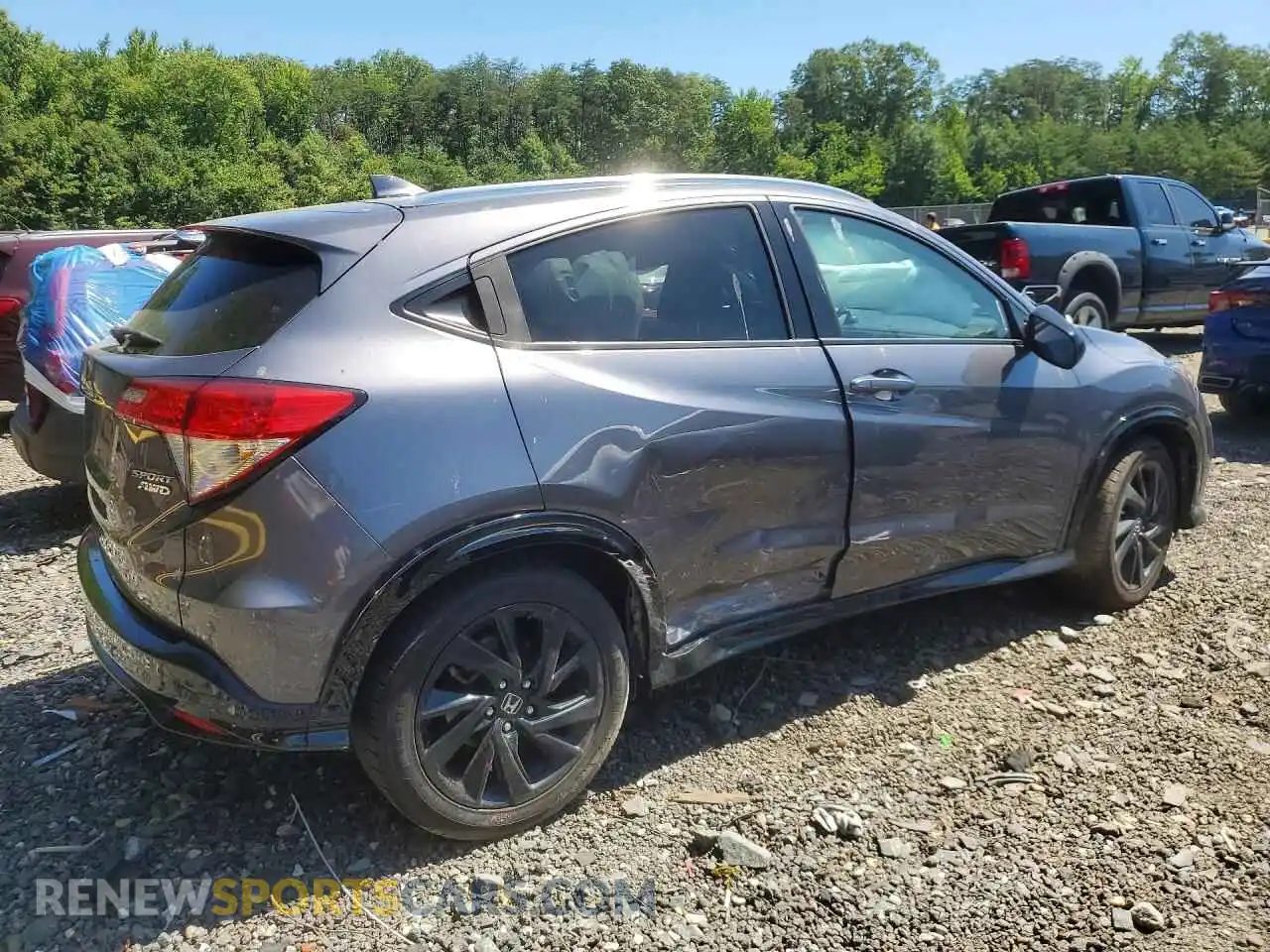3 fotografías del automóvil dañado 3CZRU6H10MM733593 HONDA HR-V 2021