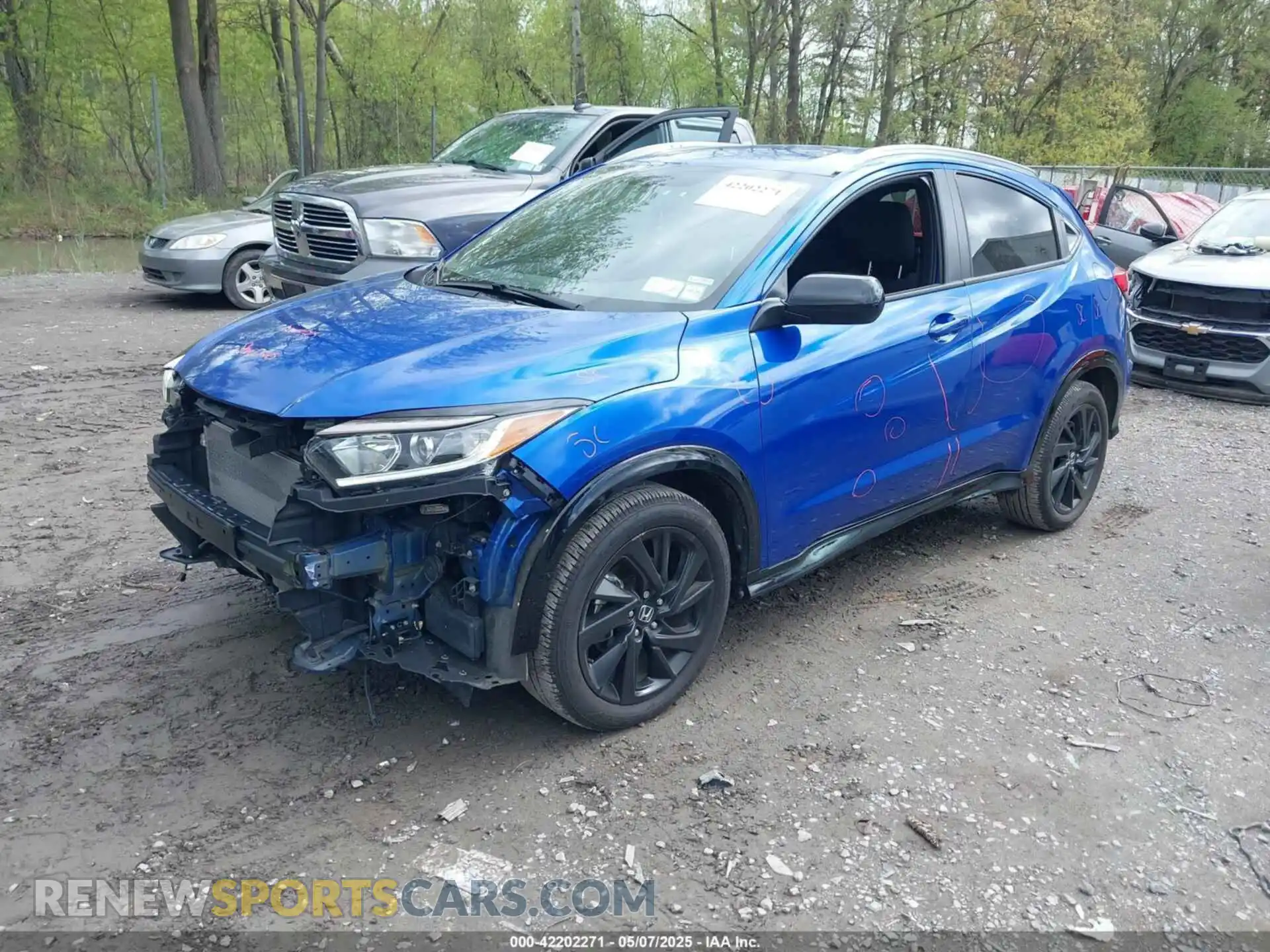 2 Фотография поврежденного автомобиля 3CZRU6H15MM749045 HONDA HR-V 2021