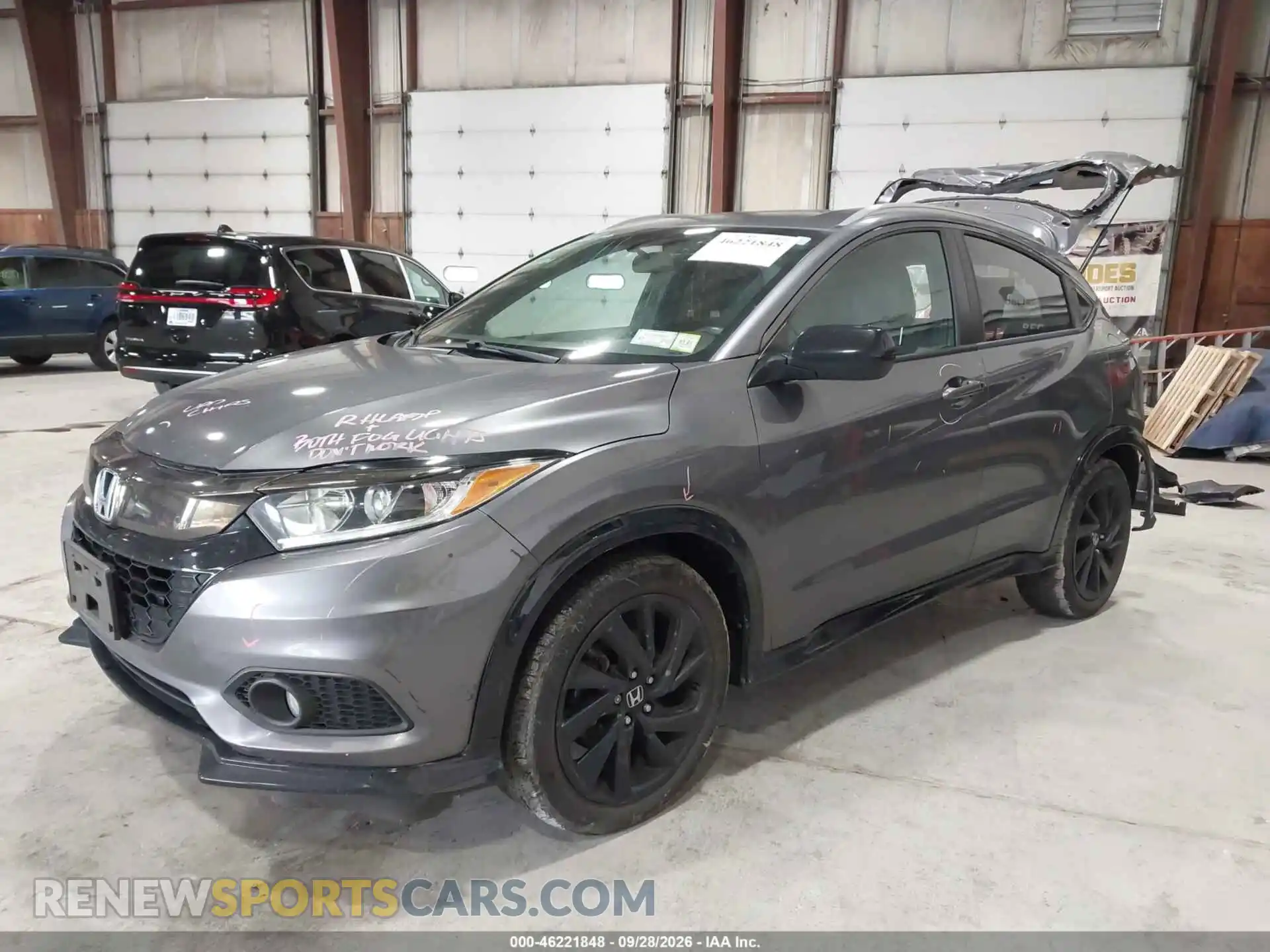 2 fotografías del automóvil dañado 3CZRU6H1XMM704943 HONDA HR-V 2021
