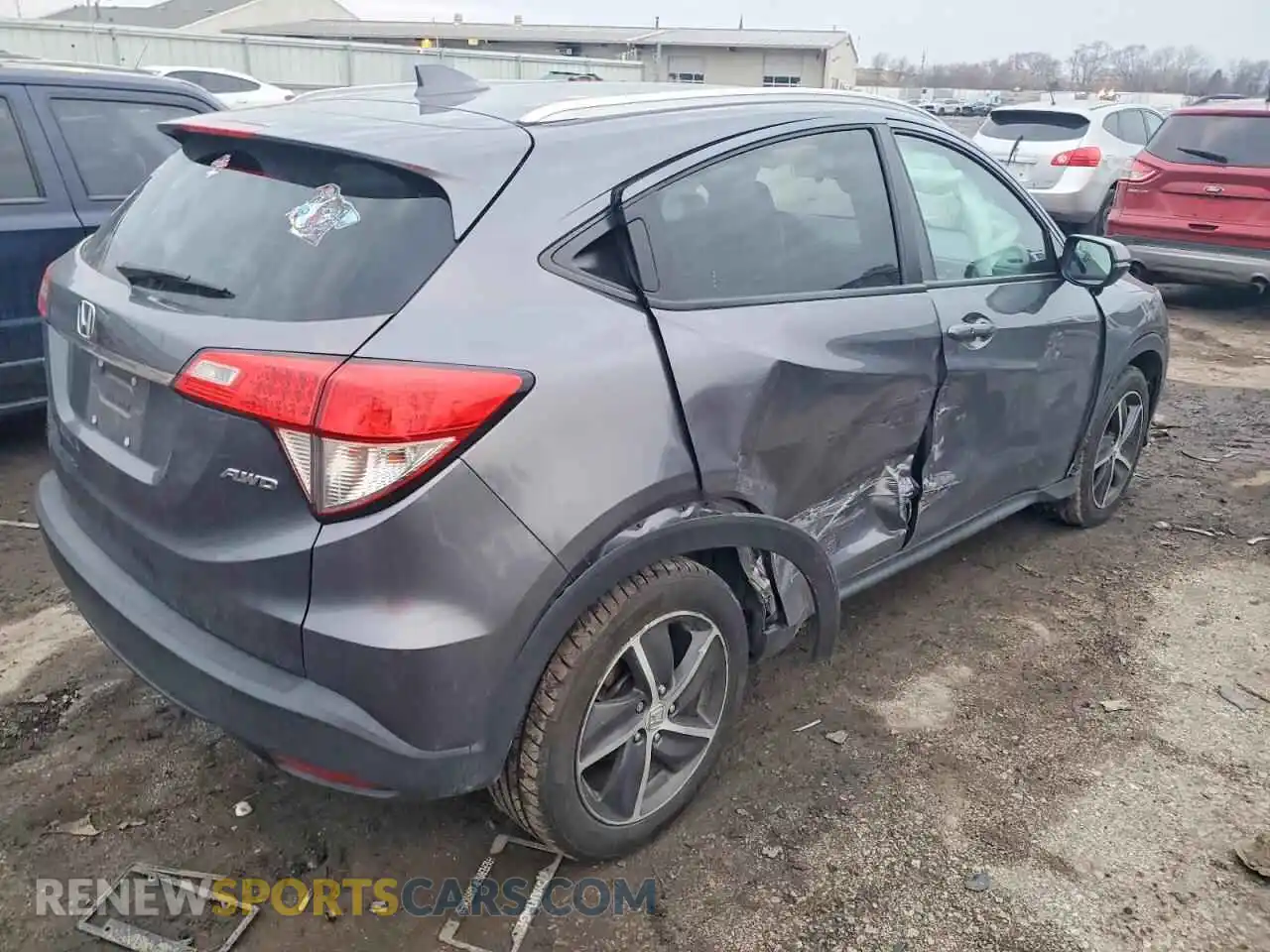 3 fotografías del automóvil dañado 3CZRU6H50MM702556 HONDA HR-V 2021