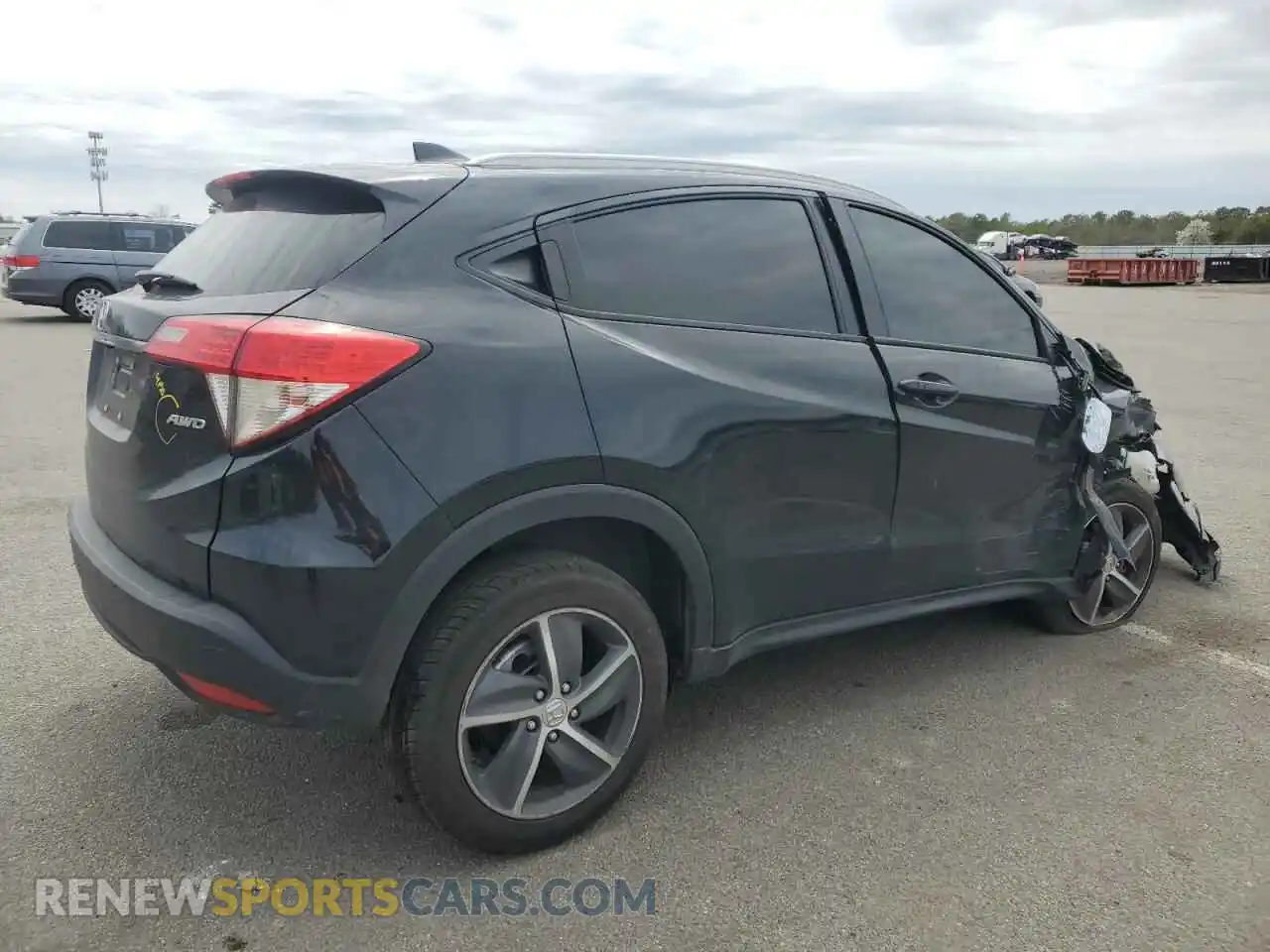 3 fotografías del automóvil dañado 3CZRU6H55MM717456 HONDA HR-V 2021