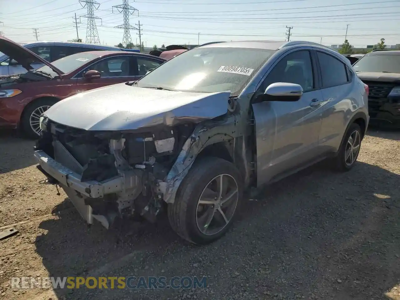 1 Photograph of a damaged car 3CZRU6H55MM742096 HONDA HR-V 2021