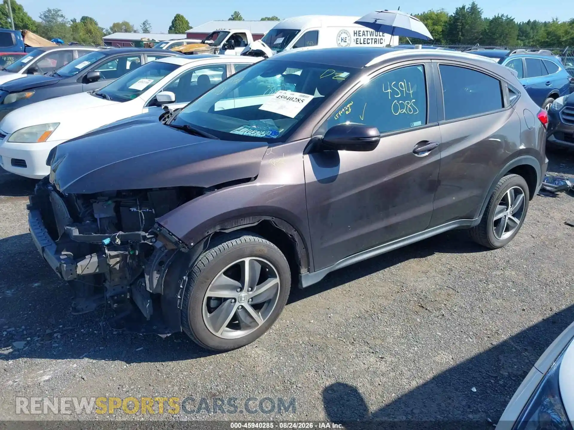 2 Photograph of a damaged car 3CZRU6H59MM745521 HONDA HR-V 2021