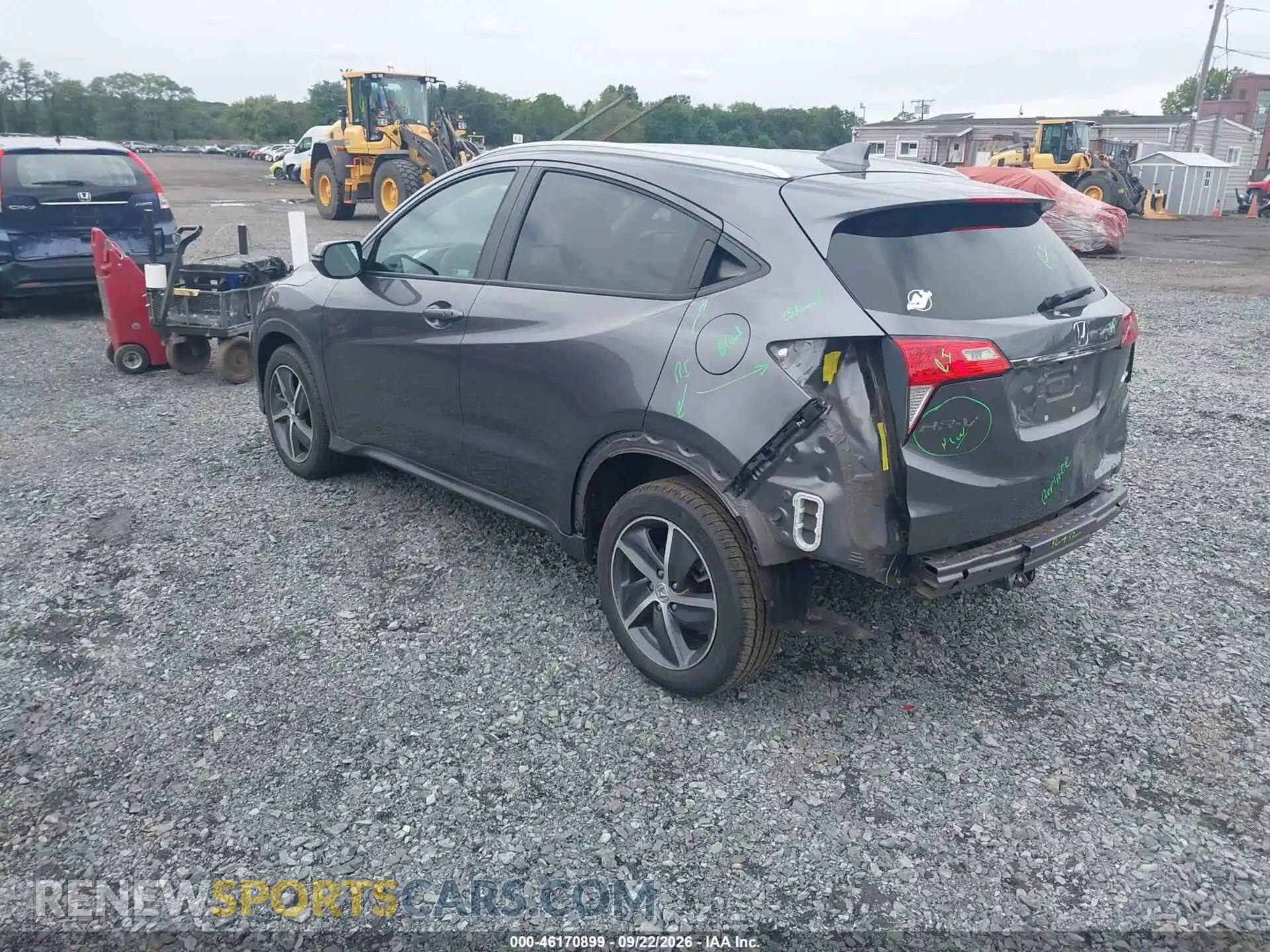 3 Photograph of a damaged car 3CZRU6H5XMM706341 HONDA HR-V 2021