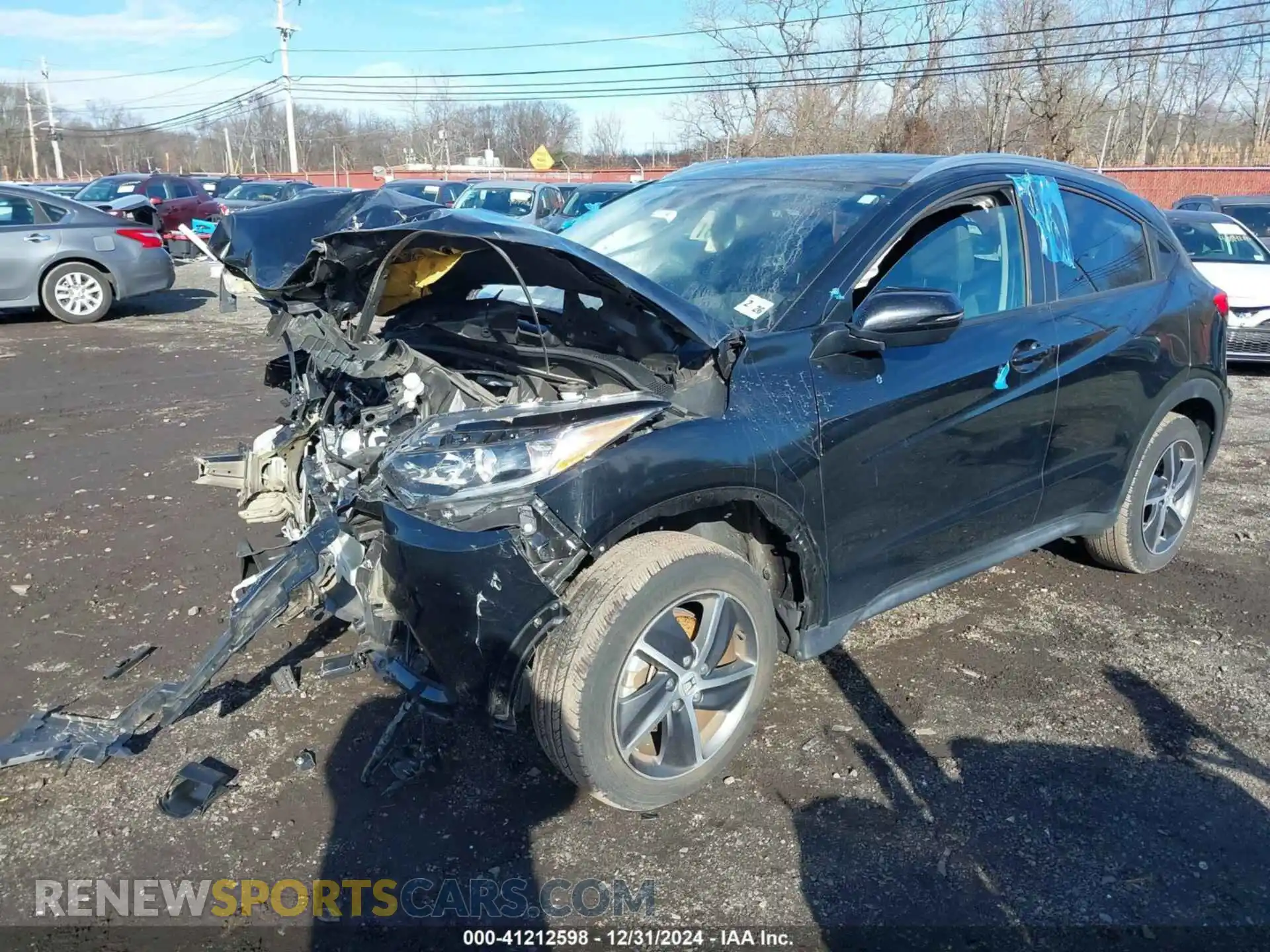 2 fotografías del automóvil dañado 3CZRU6H5XMM712026 HONDA HR-V 2021