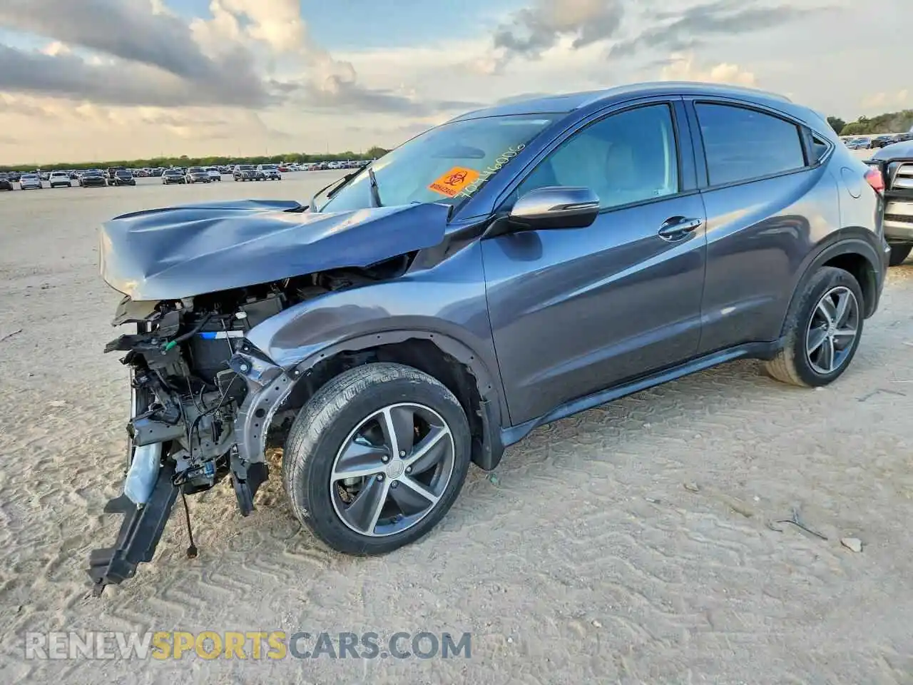 1 Photograph of a damaged car 3CZRU6H71MM730304 HONDA HR-V 2021