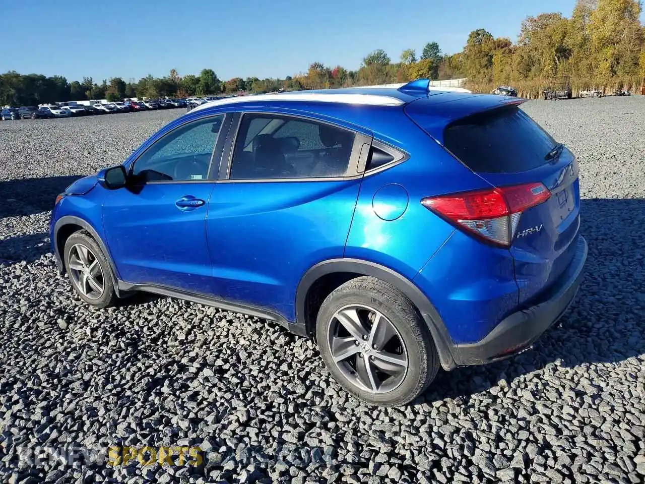 2 fotografías del automóvil dañado 3CZRU6H73MM726500 HONDA HR-V 2021