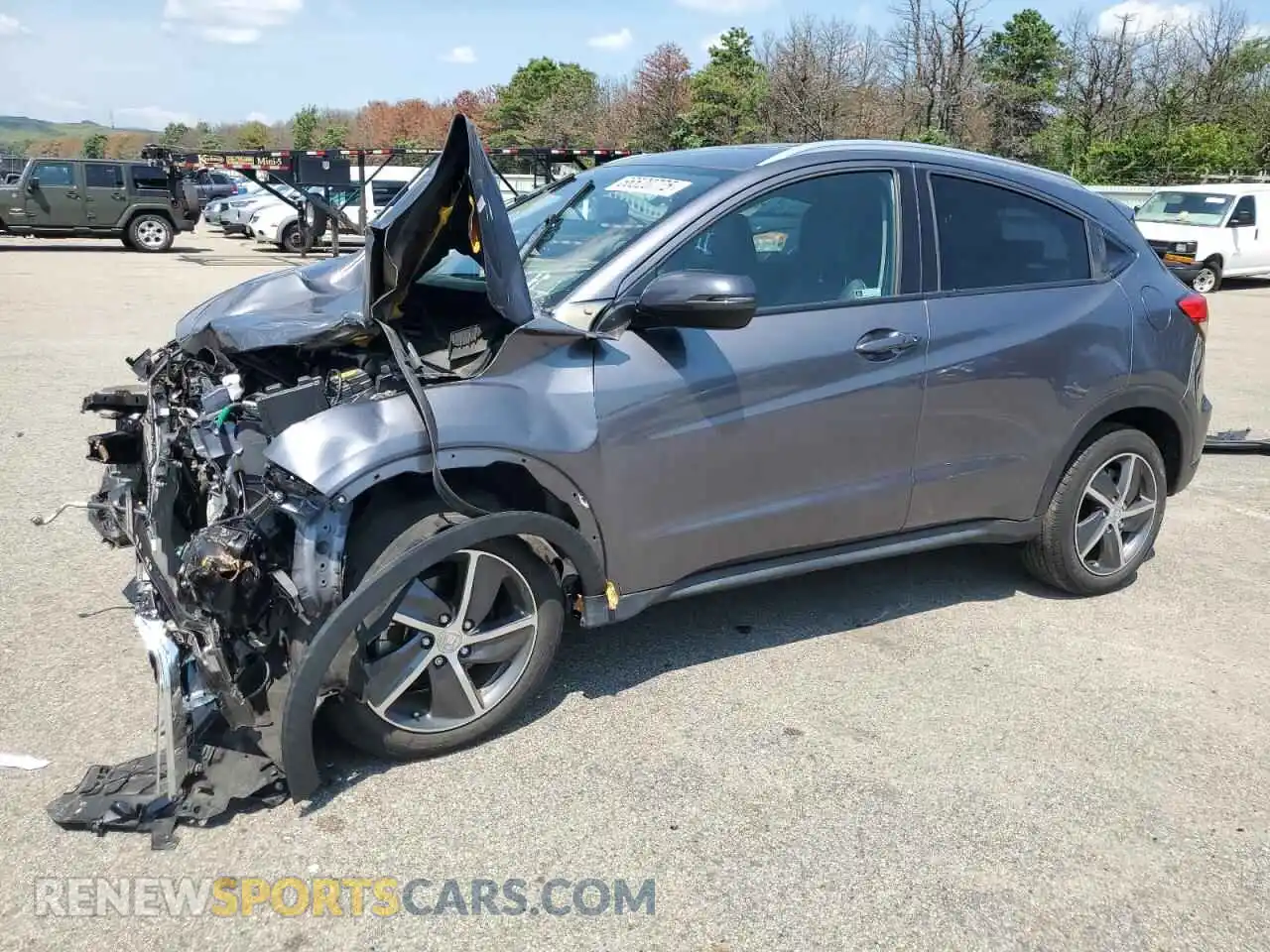1 Photograph of a damaged car 3CZRU6H77MM707772 HONDA HR-V 2021