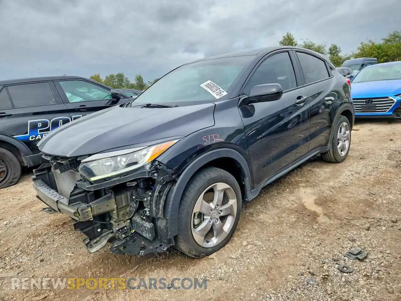 1 fotografías del automóvil dañado 3CZRU6H36NM722780 HONDA HR-V 2022
