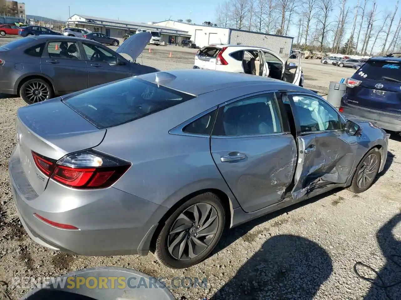 3 Photograph of a damaged car 19XZE4F98KE016396 HONDA INSIGHT 2019