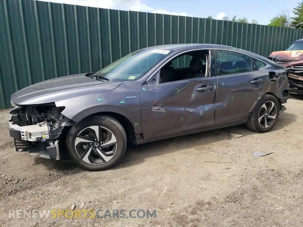 1 Photograph of a damaged car 19XZE4F17ME001059 HONDA INSIGHT 2021