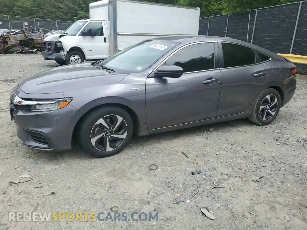 1 Photograph of a damaged car 19XZE4F53ME010392 HONDA INSIGHT 2021
