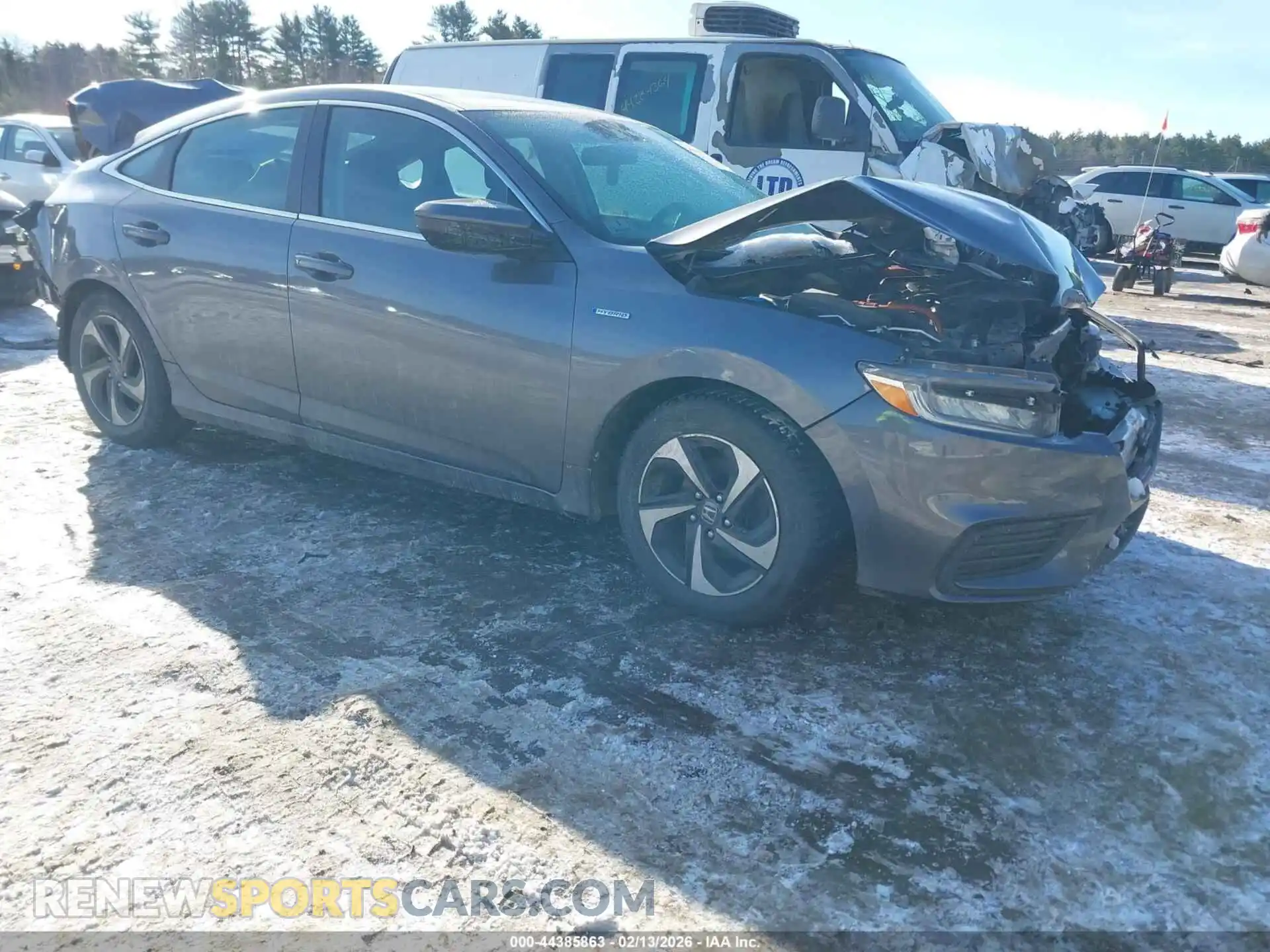 1 Photograph of a damaged car 19XZE4F53ME010666 HONDA INSIGHT 2021