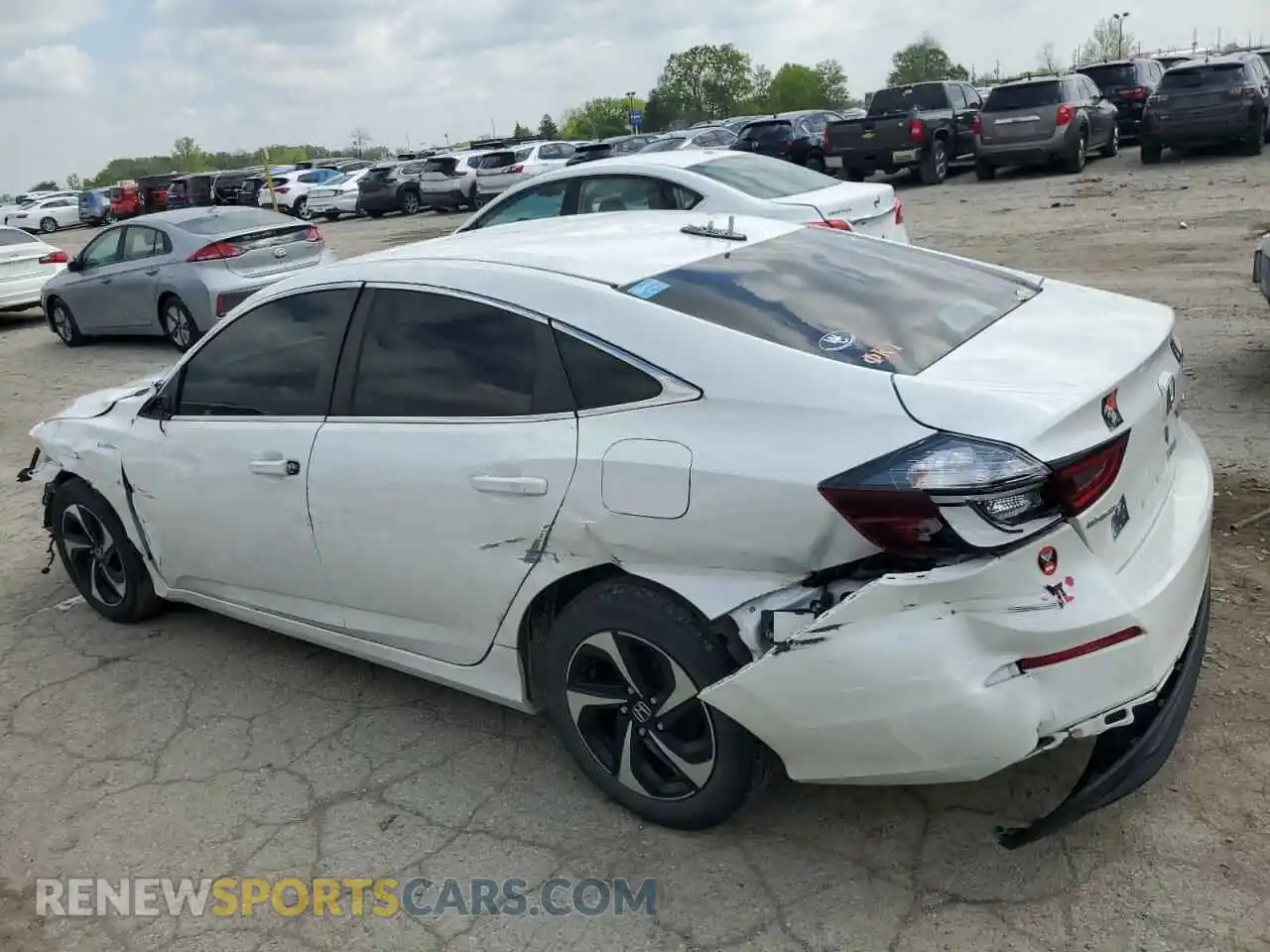 2 Фотография поврежденного автомобиля 19XZE4F54ME003936 HONDA INSIGHT 2021