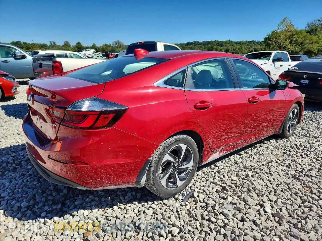 3 fotografías del automóvil dañado 19XZE4F55ME000026 HONDA INSIGHT 2021