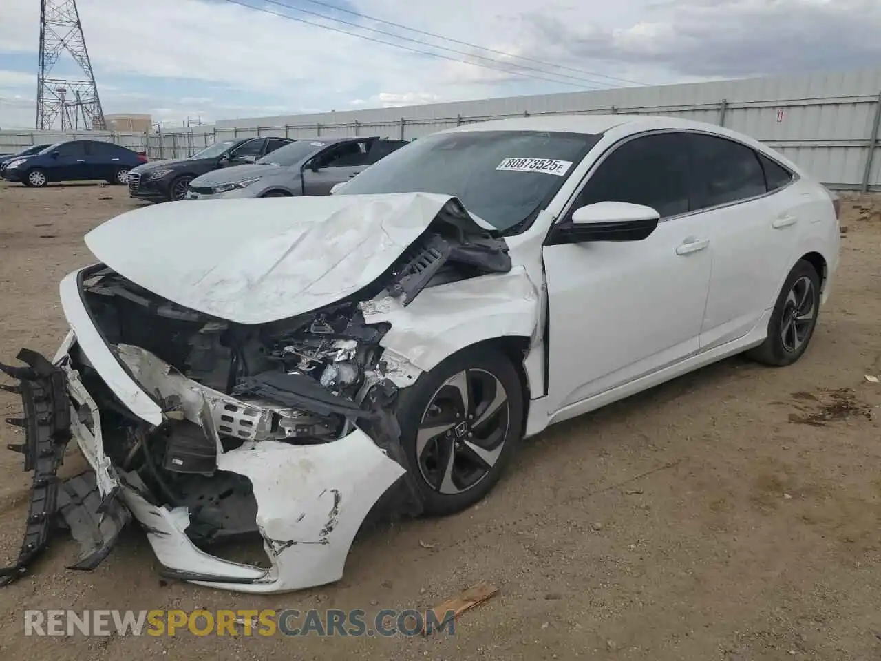 1 Photograph of a damaged car 19XZE4F55ME008921 HONDA INSIGHT 2021