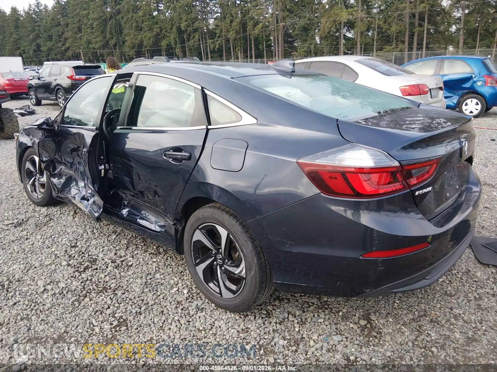 3 fotografías del automóvil dañado 19XZE4F57ME000934 HONDA INSIGHT 2021