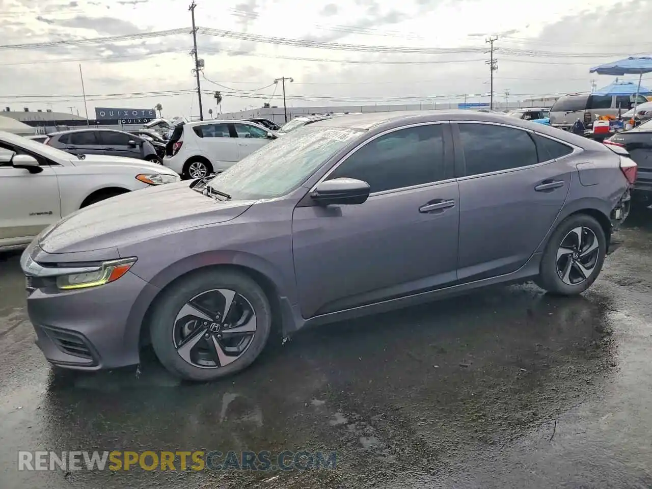 1 Photograph of a damaged car 19XZE4F58ME004989 HONDA INSIGHT 2021