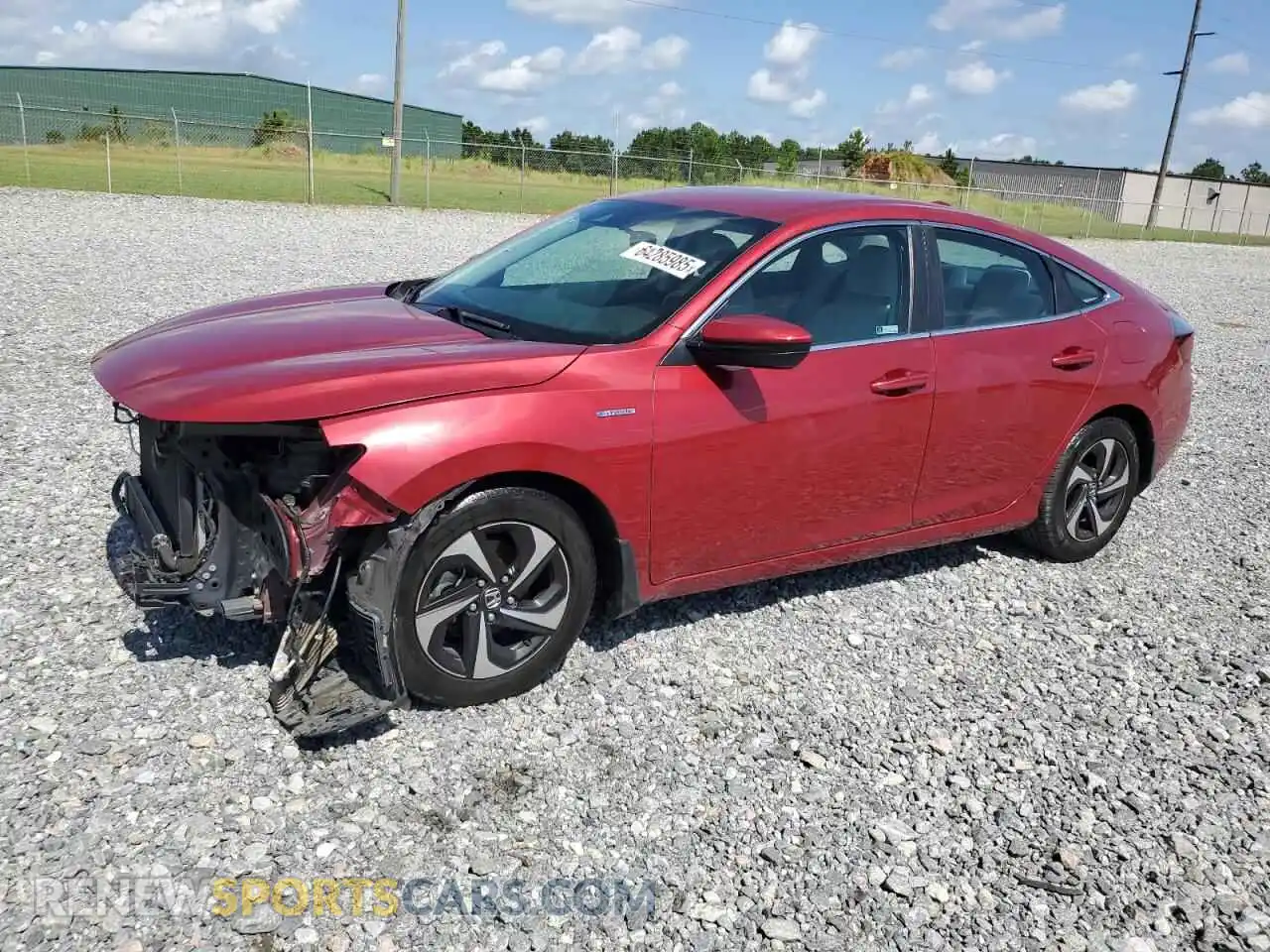 1 Photograph of a damaged car 19XZE4F58ME007178 HONDA INSIGHT 2021