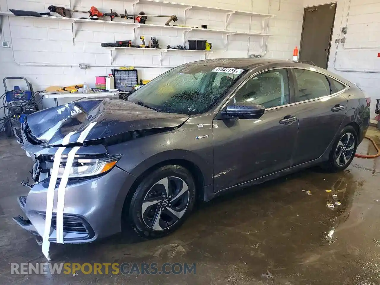 1 Photograph of a damaged car 19XZE4F58ME011280 HONDA INSIGHT 2021