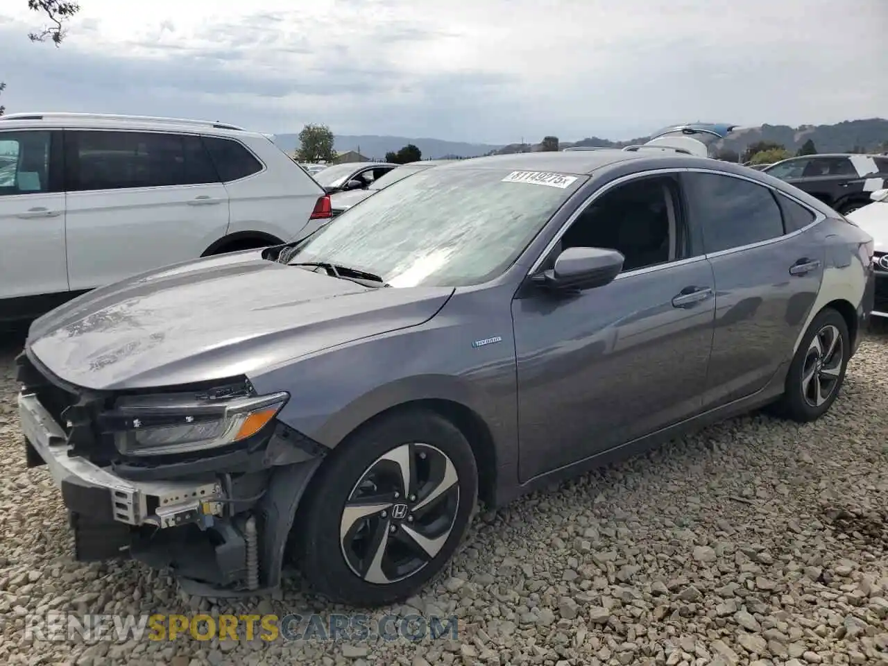 1 Photograph of a damaged car 19XZE4F58ME011375 HONDA INSIGHT 2021