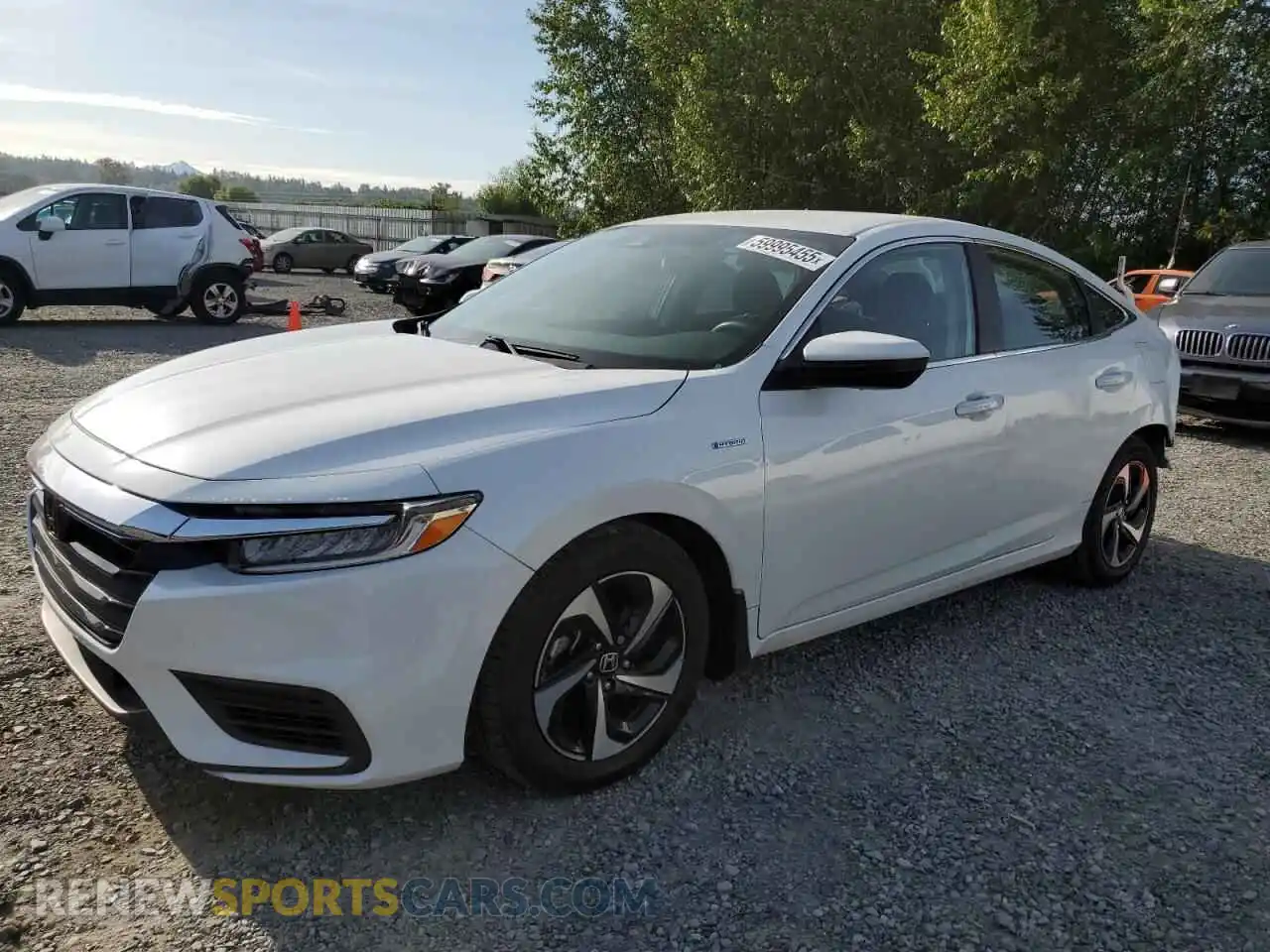 1 Photograph of a damaged car 19XZE4F59ME009828 HONDA INSIGHT 2021