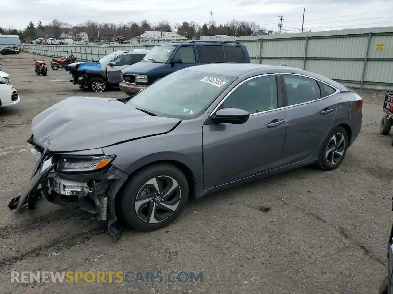 1 Photograph of a damaged car 19XZE4F5XME010454 HONDA INSIGHT 2021